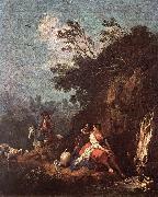 ZUCCARELLI  Francesco Landscape with a Rider oil